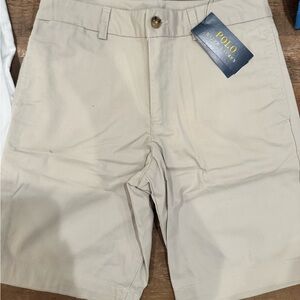 Polo by Ralph Lauren Men's Beige Flat Front Shorts